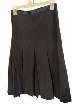 Grace Elements black pleated zip size 4 skirt